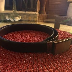 ALFANI Men’s Black Dress Belt w/ Buckle SIZE 44